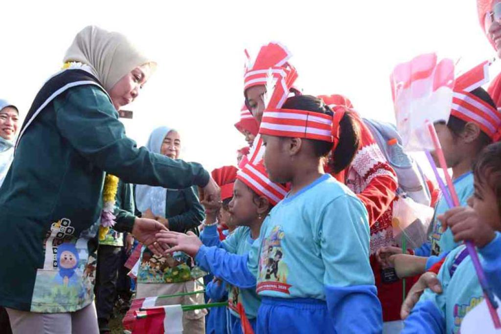 Hari Anak Nasional 2025 di Sidoarjo: 5 Ribu Anak Ikut Deklarasi Gerakan 1 Tahun PAUD Pra SD