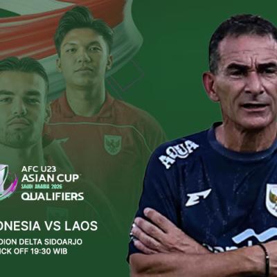 Jadwal Malam Ini: Timnas U-23 Indonesia Siap Tempur Kontra Laos di Sidoarjo