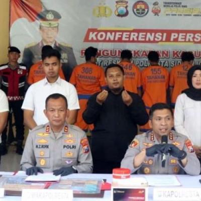 Polresta Sidoarjo Bongkar Jaringan Penjual Rekening untuk Judi Online