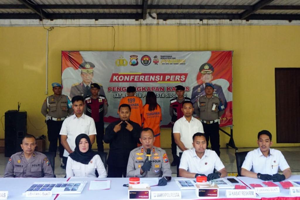 Polresta Sidoarjo Tangkap Pasangan Pelaku Penculikan Balita di Sedati