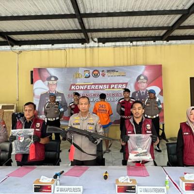 Polresta Sidoarjo Ungkap Motif Penembakan Pria di Kedungboto Porong